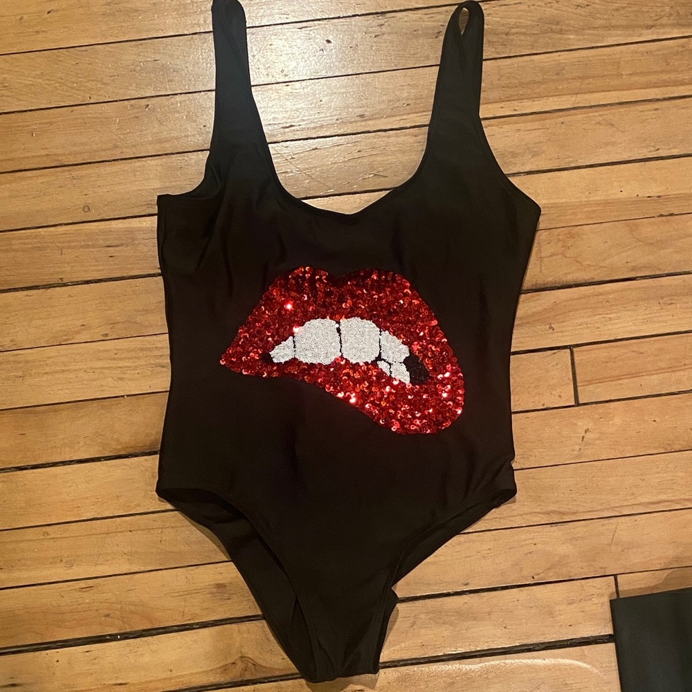Rocky horror picture show inspired sequin swimsuit